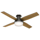 HUNTER 52"" INDOOR CEILING FAN LIGHT REMOTE BRONZE MODERN CEILING FAN - BRONZE - Like New