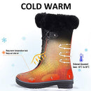 FANTURE Women's Winter Snow Boots Waterproof U420WCTDM Size: 41 - Black - Like New