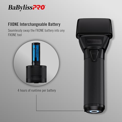 BABYLISSPRO FXONE DOUBLE FOIL STICK SHAVERS INTERCHANGEABLE BATTERY - BLACK - Like New