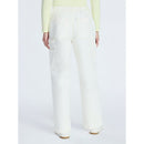 FREE ASSEMBLY CROPPED STRAIGHT LEG UTILITY JEANS - SIZE: WOMEN L - VANILLA CREAM - Brand New