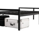 MOFESUN MF-H8Q QUEEN BED FRAME METAL PLATFORM BED WITH STORAGE - BLACK - Like New