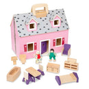 Melissa & Doug Fold & Go Dollhouse, 1 EA - Brand New