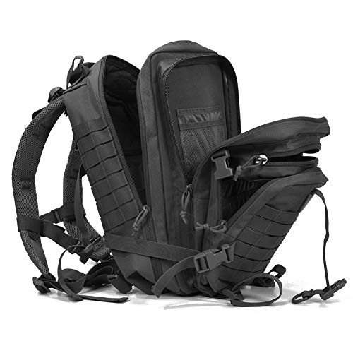 REEBOW GEAR MILITARY TACTICAL BACKPACK SMALL MOLLE ASSAULT PACK, 34L - BLACK - Like New