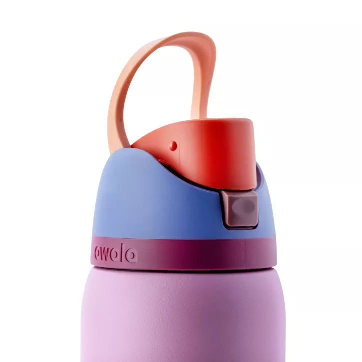 OWALA 32OZ FREESIP STAINLESS STEEL WATER BOTTLE - KICKFLIP/PINK - Like New