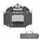 Dream On Me Pop Up Children Playpen in Charcoal - Like New