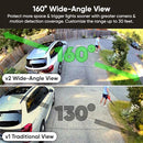 WYZE FLOODLIGHT CAMERA V2 2800-LUMEN LEDS 2K HD OUTDOOR SECURITY CAMERA - BLACK - Like New