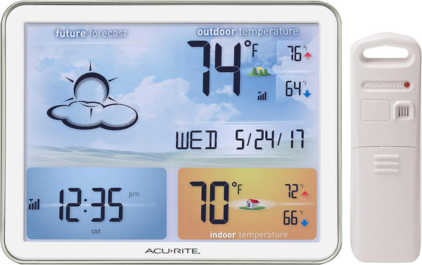AcuRite 02081M Weather Station with Jumbo Display and Atomic - Scratch & Dent