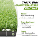 BLTEND GOLF MATS PRACTICE OUTDOOR/INDOOR - GREEN (5X3FT, 21MM - Scratch & Dent