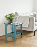UPSTREMAN STORE HOME ADIRONDACK SIDE TABLE 19" SMALL OUTDOOR SIDE TABLE - BLUE - Like New