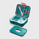 CAT & JACK™ DELUXE BENTO BOX 4PC - FOREST GREEN - Like New