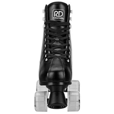 ROLLER DERBY YOUTH ADULT CUSTOM FIT QUAD ROLLER SKATES - SIZE: 7-10 - BLACK - Like New