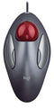 LOGITECH TRACKMAN MARBLE MOUSE FOUR-BUTTON PROGRAMMABLE T-BC21 - DARK GRAY - Like New