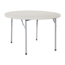 OFFICE STAR RESIN MULTIPURPOSE 48" ROUND TABLE, 4-FEET, GRAY - - Scratch & Dent