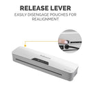FELLOWES HALO 125 THERMAL & COLD LAMINATOR, 12.52" WIDTH 5753101 - LIGHT GRAY - Like New