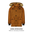 CANADA WEATHER GEAR PARKA COAT FO MEN-INSULATED WINTER JACKET W/FAUX FUR HOOD - Brand New