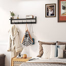 AMBIRD WALL HOOKS WITH SHELF ENTRYWAY HANGING WOOD COAT HOOKS WALL-MOUNTED - Like New