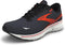 1103931D024 Brooks Men's Ghost 15 Running Shoe EBONY/BLACK/SPICY ORANGE 9.5 Like New