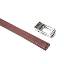 KM LEGEND MEN'S GENUINE LEATHER BELT BUCKLE RATCHET DRESS BELT SIZE: 46 - BROWN - Like New