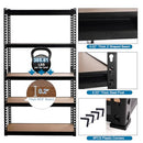 PACHIRA E-COMMERCE GARAGE STORAGE SHELVES, 35.43"W X 15.75"D X 72"H - BLACK - Like New