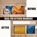 Ryqtop Bamboo Drawer Dividers Organizers, Kitchen Drawer Organizer, B0942PHY9B - Brand New