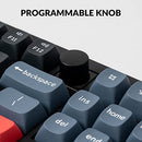 KEYCHRON V3 WIRED CUSTOM MECHANICAL KEYBOARD KNOB VERSION TKL QMK/VIA - BLACK - Like New
