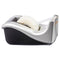 SCOTCH DESKTOP TAPE DISPENSER, SILVERTECH TWO-TONE, C60-ST - BLACK/SILVER - Like New