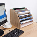 Wugeshop Fan Shaped File Organizer 7 Tier Desk Paper Organizer File Holder - Like New