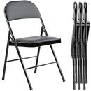 Yapamar Folding Chair, 4 Pack - Leather Padded Folding Chairs - B0FHWZM3H9 - Brand New