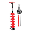 VEVOR NYLON ICE AUGER DRILL BIT, 8" DIAMETER 41" LENGTH - RED - Like New