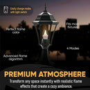 FLIQ LED FLAME LIGHT BULB 2 PACK 2W 4 MODES FLICKERING FLAME BULB - CREAM - Like New