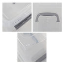 Nesmilers 6 Packs 6L Plastic Storage Boxes Small Clear Bins W Lid B08B3F94QY - Brand New