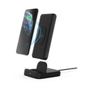 Cygnett ChargeUp Duo 10000mAh Wireless Powerbank Charging Dock CY3038PBCHE Black Like New