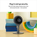 GOOGLE NEST CAM INDOOR WIRED CAMERA CONTROL WITH YOUR PHONE A0005 - BLACK - Like New