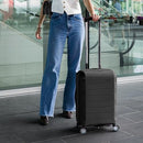 Traveler's Choice Pagosa Hardshell Expandable Luggage Spinner Wheels - Black - Brand New