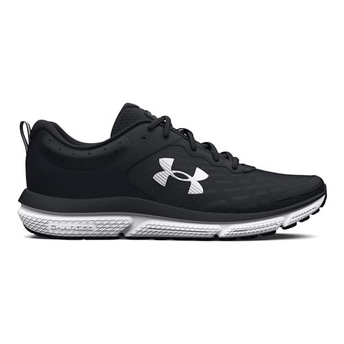 UNDER ARMOUR WOMEN'S CHARGED ASSERT 10 RUN SHOE SIZE WOMEN 7 BLACK/WHITE - Like New
