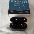 ZIUTY T12 TRUE WIRELESS BLUETOOTH EARBUDS W/ LED CASE - BLACK - Like New