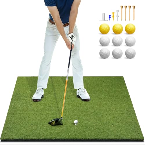 BLTEND GOLF MATS PRACTICE OUTDOOR/INDOOR - GREEN (5X3FT, 21MM - Scratch & Dent