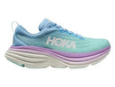 1127952 HOKA WOMENS BONDI 8 - AIRY BLUE/SUNLIT OCEAN - SIZE 9.5 US, 8 UK Like New