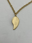 REBECCA MINKOFF GOLD WATER DROPLET CHAIN NECKLACE, SUN SYMBOL WITH BLUE SPHERE - Brand New