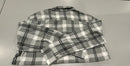 CENTRO MEN'S PLAID FLANNEL LONG SLEEVE SHIRT SIZE: MEN XL - H.GRAY/WHITE/ BLACK - Brand New