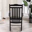 BplusZ Patio Rocking Chair Outdoor Furniture Comfy Rocker B08TTM4NLR - Black - Brand New