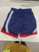 JUMPSTART BASKETBALL SHORTS NAVY WHITE STRIPES RED TRIM - SIZE: MEN M - NAVY/RED - Brand New