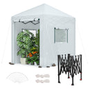 WORKPRO GREENHOUSE 94" X70" X98" POP-UP DUTY GARDENING GREEN - WHITE - Like New