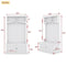 GENERIC 4-IN-1 DESIGN HALL TREE SHOE BENCH COAT RACKS 4 HOOKS MG00032AAK - WHITE - Like New