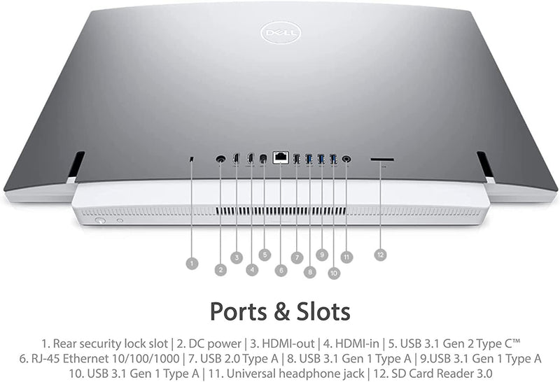 Dell Inspiron 7700 All-in-One Desktop 27 FHD i7-1165G7 MX330 16 512 SSD - Silver Like New