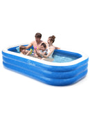 EVAJOY INFLATABLE POOL, EVAJOY 92''×56''×20'' SUMMER PARTY POOL EJ-HF021 - BLUE - Like New