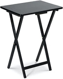 PJ Wood Folding TV Tray & Snack Table - Black - Brand New