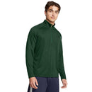 1328495 UNDER ARMOUR MEN'S TECH 2.0 1/2 ZIP - SIZE MEN 2XL -FOREST GREEN/BLACK - Brand New