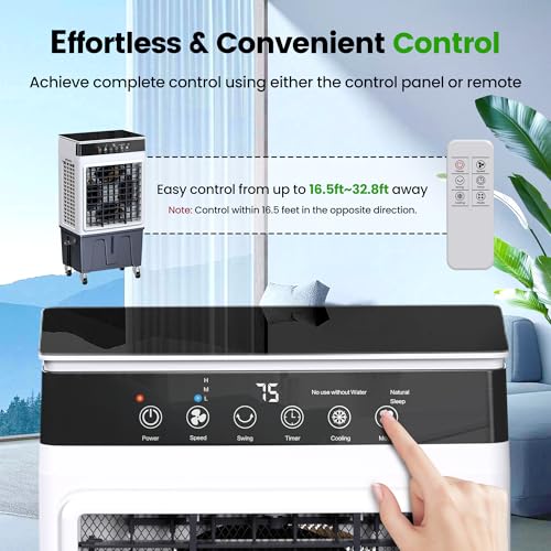 SWAMP COOLER AIR CONDITIONER WITH DRY BURN PROTECTION 4000 CFM ACF-23AR - WHITE - Like New