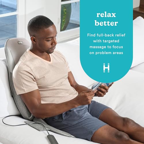 Homedics Shiatsu + Kneading & Vibration Massage Cushion with Heat, MCS-382HJ - Like New